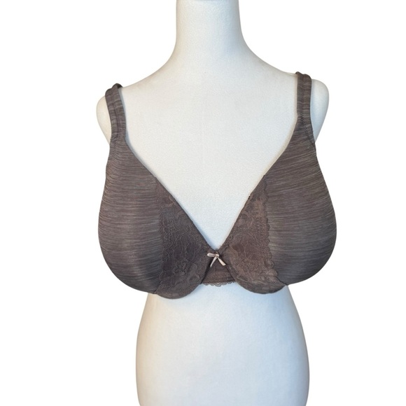 Cacique Underwire Lightly Lined Full Coverage Bra Size 38G Dark Purple - Picture 2 of 11